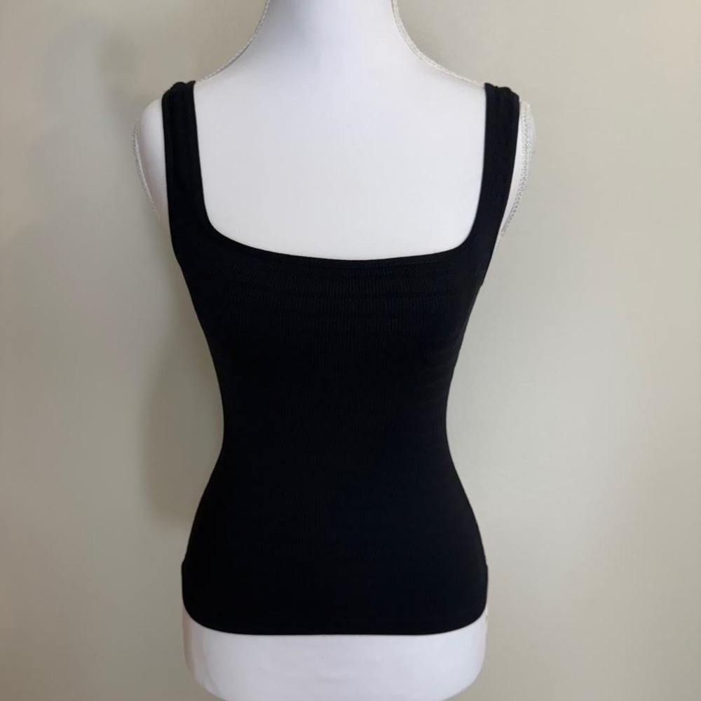 Intimately Free People Square One Seamless Black Fitted Tank Top Sz XS/S